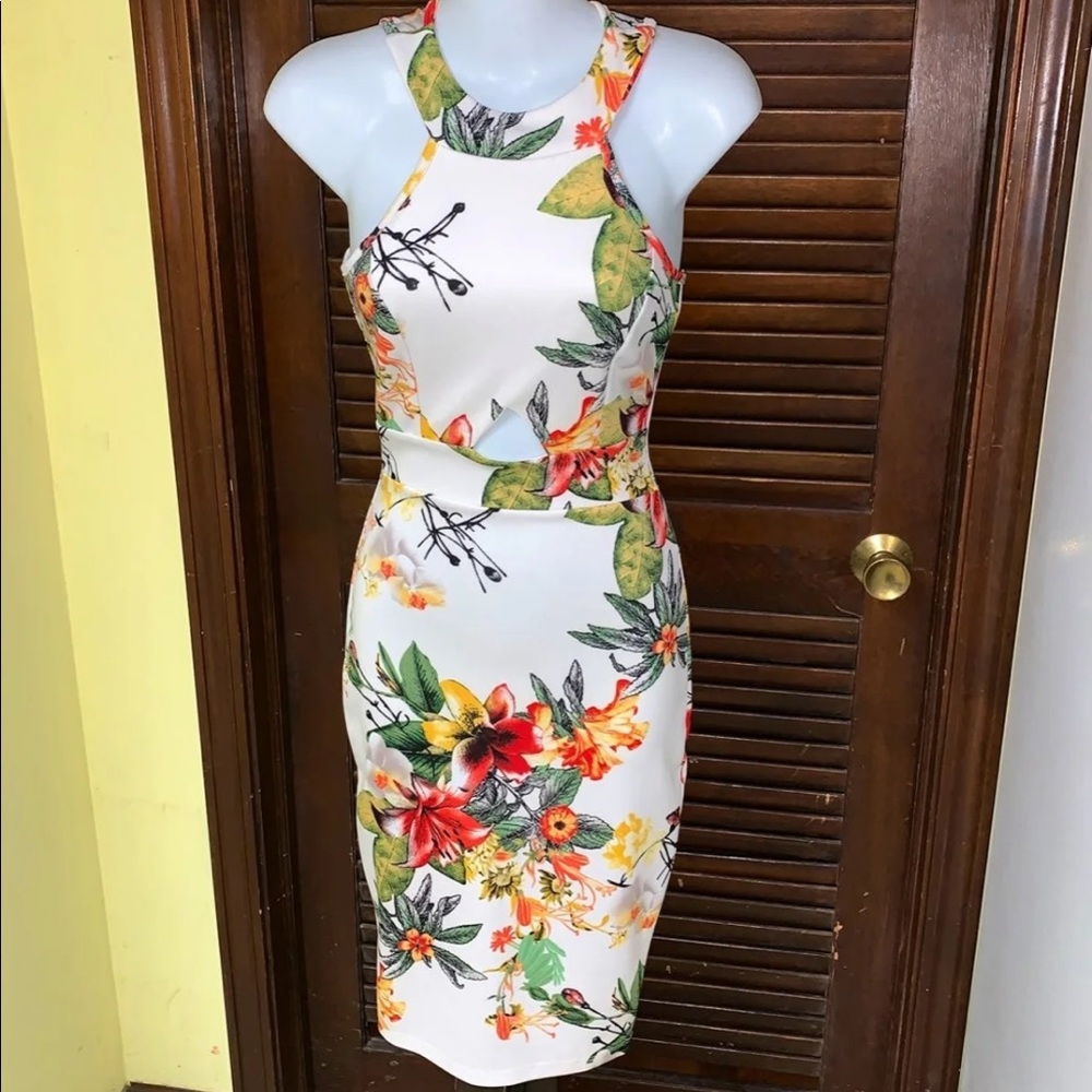 Bodycon Floral Dress